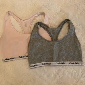 Set of Calvin Klein sports bras